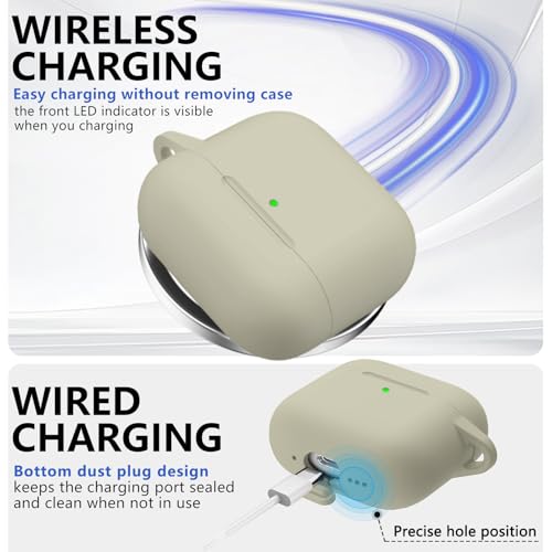 Image of Ljusmicker for AirPods 4 Case 2024 with Cleaner Kit,Khaki