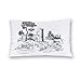 Fundas de cojín, 1 piezas, fundas de almohada decorativas de Toile River Country House Tower de 35 x 50 cm