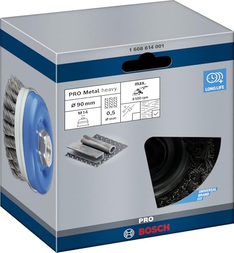 Brosses boisseau 90 mm 0 5 mm 8500 U/ min 14 mm 1pc - vue 4