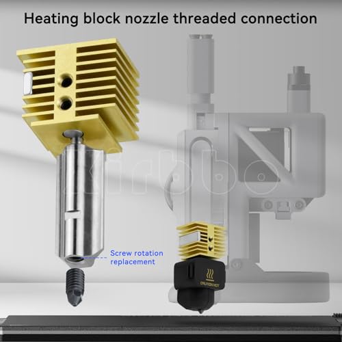Xirbbo Kit De Cabeça De Extrusão Speed Hot End A1 Mini A 0,4 Mm De Bico De Aço Endurecido Bloco De A