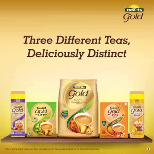 Image of Tata Tea Gold | Assam teas with Gently Rolled Aromatic Long Leaves | Rich & Aromatic Chai | Black Tea | 100gram|Powder (Pack of 3)