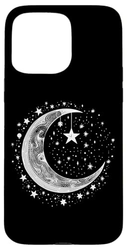 Galaxy Night Sky Moon Lunar Stars Love X}zP[X iPhone 15 Pro Max p