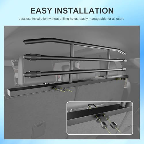 SZYANG Dog Car Barrier Compatible with 2025 2026 Toyota 4Runner Dog Gate Behind 2nd Row Pet Barrier Replacement for 2025 2026 Toyota 4Runner Accessories - Thumbnail 7