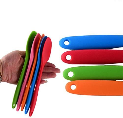 Miniatura 3 de GAMIRA Spoon Cake Butter Spatula Silicone SpoonMixing Spoon Long-HandledCooking Utensils Tableware Kitchen Soup Spoons Mixer Cooking Tools (Color