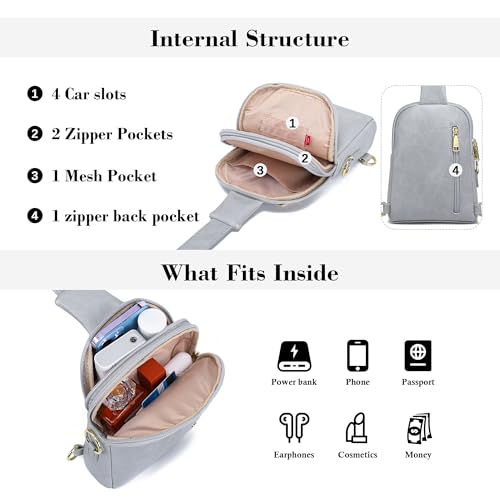 Image of INICAT Lightweight Small Crossbody Sling Bag for Women | Mini Travel Purse,Multi-pocket with Card Slots,Durable Vegan Leather,Everyday Carry