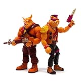 Teenage Mutant Ninja Turtles BST AXN Actionfiguren 2er-Pack Arcade Flashing BeBop & Rocksteady Exclusive 13 cm