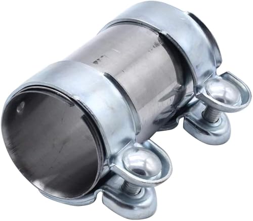 1 PC SHLPDFM Exhaust Clamps Exhaust Pipe Sleeve Connector Stainless Steel 65 mm x 125 mm Clamp 18101745427 Compatible with BMW 3 Series X3