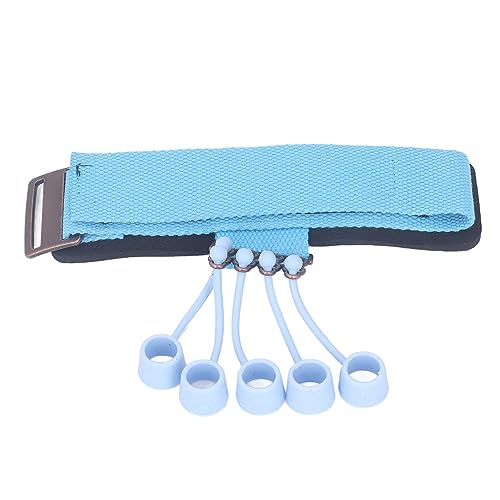 Means of Direction of Silicon Fingers Adjustable Adjustment for Yoga Athletes (Blue)