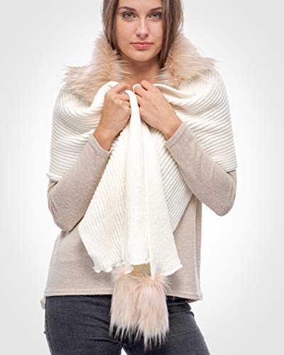 Futrzane Classic Hooded Scarf - Faux Fur Hooded Scarves for Women - Cowl & Hat3