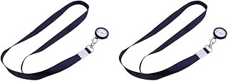 Deauther Watch Pocket Watch 2pcs Simple Nurse Watch Watch Alloy Nurse Pocket Hanging Watch Gift Watch with String (Style 3) Nurses Watch Watchamacallit