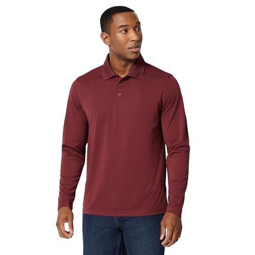 Amazon Essentials Men's Men's Cotton Canvas Barn Jacket, Rich Burgundy, Large