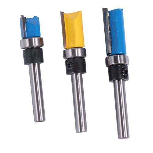 OUNONA Woodworking Flush Trim Router Bit Set Carbide Milling Cutter Carpentry Tool