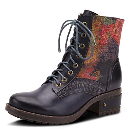 Spring Step Flexus Marty Boots for Women - Ladies Boots with Cozy Flannel Textile Lining - Women's Ankle Boots with Zipper Closure
