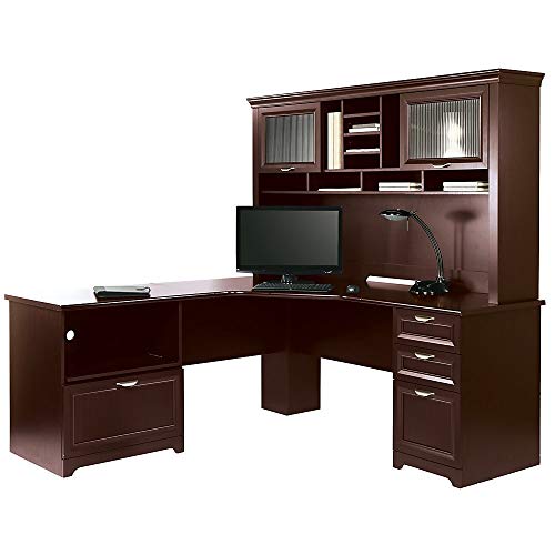 Realspace 956697 ® Magellan Performance 71"W L-Shaped Corner Desk, Cherry thumb #5
