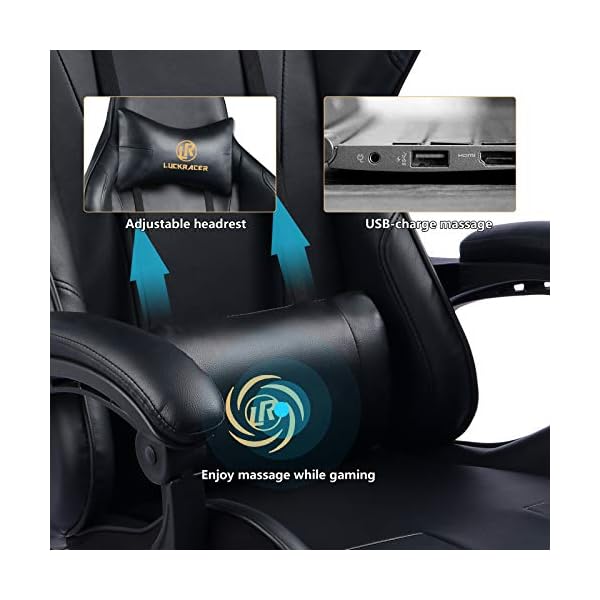 LUCKRACER Gaming Chair Massage Buy Online UK