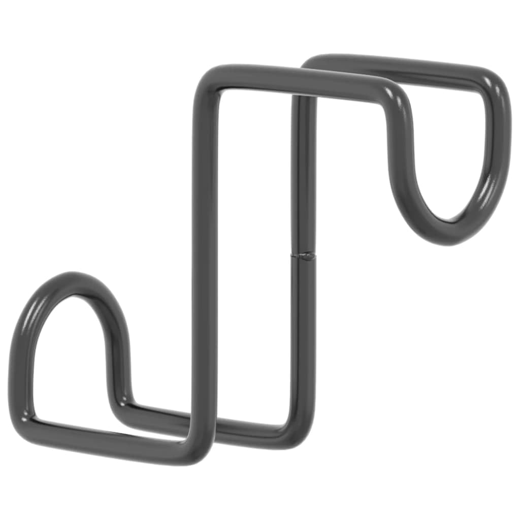 Trensenhalter 3 Stück Schwarz pulverbeschichteter Stahl 4 x 10 x 13,5 cm für Sattelzubehör Zaumzeug Pferdeausrüstung Reitsportbedarf Stall Ordnung