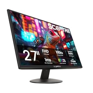 Sceptre Nw 27-inch 100Hz Gaming Monitor HDMI x2 VGA Altavoces incorporados, negro máquina 2025