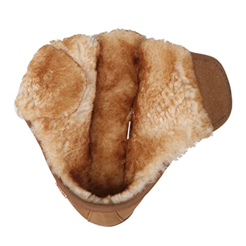 PAMIR Men's Ajustable Sheepskin Open Toe Slippers with Memory Foam Indoor Outdoor - Image 3