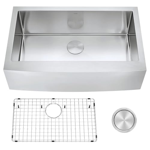 ZUHNE Prato 36 Stainless Steel Farmhouse Kitchen Sink