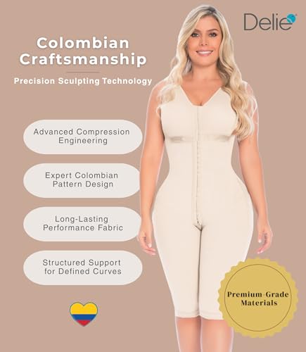 Image of FAJAS DISENOS D'PRADA DELIE Shapewear Tummy Control High Compression Faja Colombiana Girdle for Women Abdomen Control