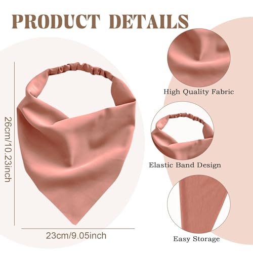 Image of Bandanas For Women, Boho Triangle Headbands, Floral Bandanas Headscarf Chiffon Hairbands Elastic Hair Scarf Boho Headbands Hair Accessories For Women Girls