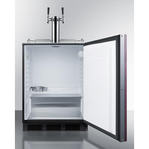 Summit 24" Undercounter Kegerator, Dual Tap Kit, ADA-Compliant, *Panel - Ready Sbc58blbiadaif *Panels Not Included on Fridge.com - View 2
