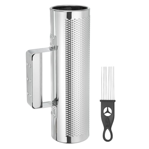 Guiro en acier inoxydable de 7,6 x 25,4 cm pour éviter l'usure des instruments en bois