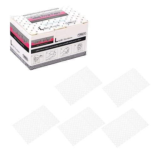 NOLITOY 使い捨てパーマペーパー 1000枚入り ヘアサロン用品 理髪ペーパー パーマシート ヘアスタイリング用 通気性 高温耐性