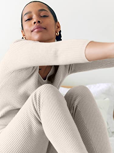 State Cashmere Women’s Loungewear Set 100% Pure Cashmere Ribbed Sweater and Jogger Pants (Tops and Bottoms Sold Separately)2