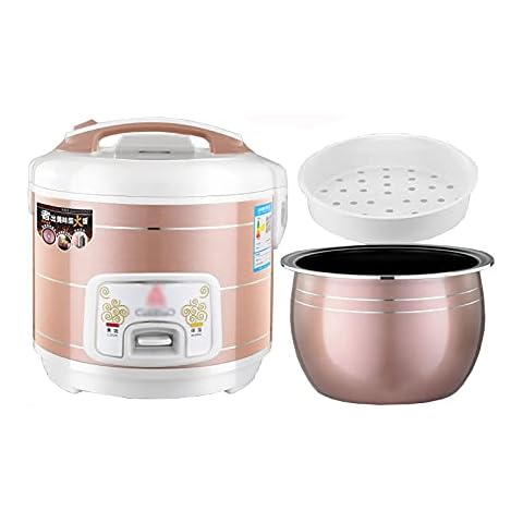 Rice Cooker (2-6L) Household Multifunctional Rice Cooker, Non-Stick Inner Pot, Intelligent Insulation, Make Rice & Steam Healthy Food & Vegetables (Size : 5L) Cover