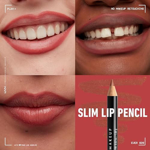 image for NYX PROFESSIONAL MAKEUP Slim Lip Pencil, Long-Lasting Creamy Lip Liner