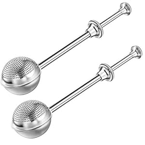 JETKONG Baker’s Dusting Wand for Sugar, Flour and Spices, Stainless Steel Powdered Sugar Shaker Duster Sifter, Set of 2