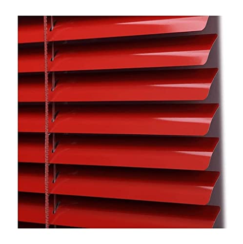 Persianas venecianas de aluminio pulido personalizadas, lamas rojas de alta durabilidad 2