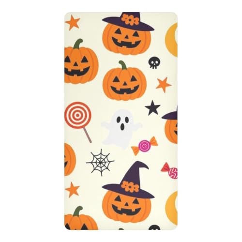 Draps de lit imperméables Halloween orange lit enfant sain - 2