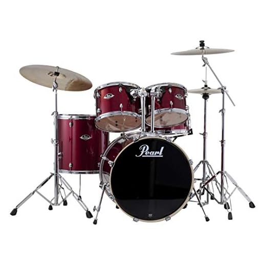 Pearl Export EXX 5-Piece Drum Set with Hardware - Fusion Configuration- Burgundy