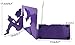 Winterworm 3D Paper-Cut Little Girl is Reading Patten Metal Bookends Book Ends for Kids Teenagers Teachers Students Adults Study Home School Library Office Decoration Birthday (Purple)