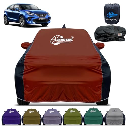 Image of Car Cover for Maruti Baleno Old All-Weather & Scratch Protection with Mirror & Antenna Pockets | Washable Fabric | Custom Fit | Premium Multicolor | We Send Any One Color from Showing Image