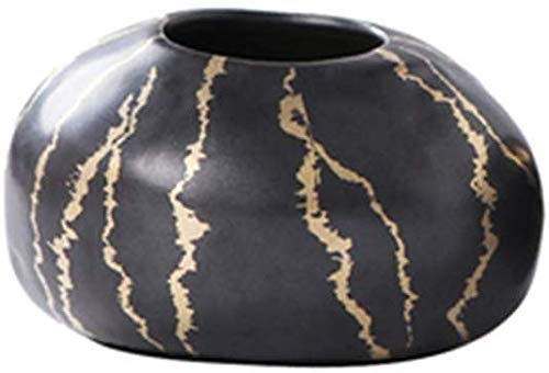 Vase rayé nordique pour grand bouquet de salon et décoration florale de table