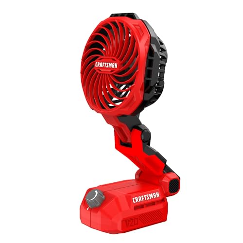 CRAFTSMAN V20 Cordless Personal Fan, Compact and Collapsible, Bare Tool Only (CMCE010B)