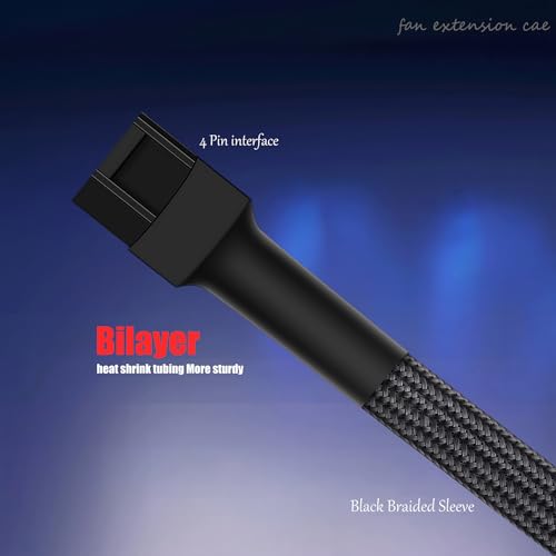 Image of 12 inch PWM Fan Extension Cable - 4 Pin, 30cm (10pcs)