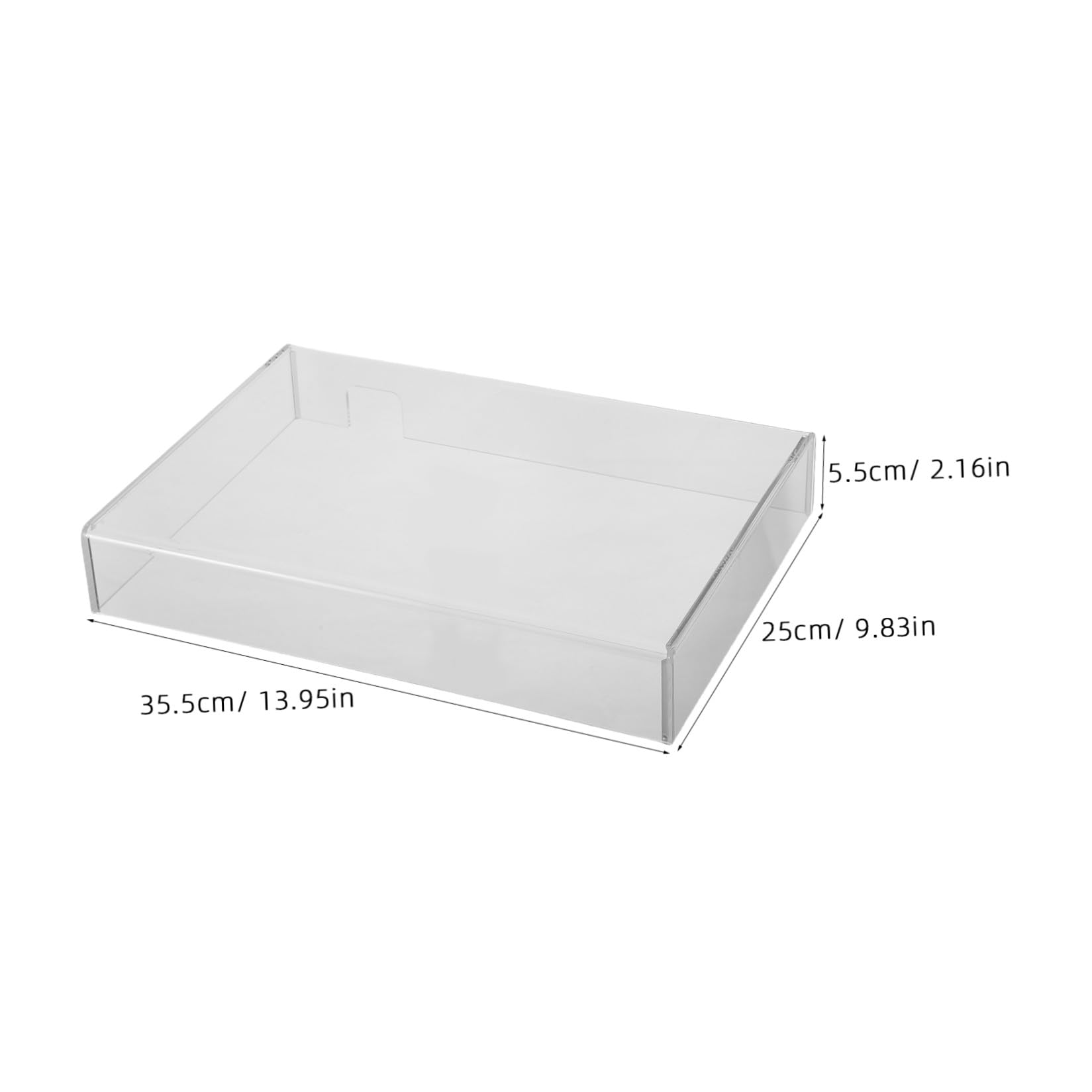 Toddmomy Copertura Protettiva in Acrilico Trasparente Antipolvere per Tastiera Laptop 357X255X48 MM per Studenti e Ufficio