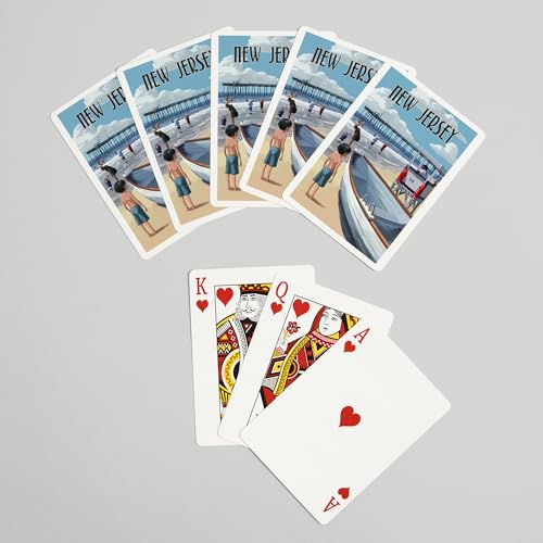 Baraja de cartas Poker New Jersey Painterly 52 piezas miniatura 7