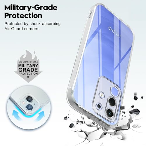 Image of Jkobi Back Cover for Vivo iQOO Z10x (Silicone Clear Shockproof Case with Camera Protection | Soft and Flexible | Transparent)