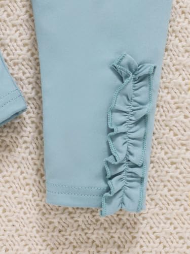 Image of Doresbebe Baby Girl Clothes Toddler Girl Outfits Infant Girl Summer Clothes for Girl Ruffle Shirt Pants+Cute Headband 3PCS