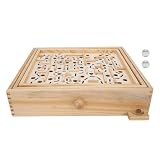 laberinto madera ca [Construcción de madera maciza de primera calidad] Fabricado con madera maciza de alta calidad, este juego de laberinto es liviano pero duradero y ofrece una sensación suave y cómoda en la mano.El proceso de pulido de esquinas redondeadas garantiza que todos los bordes queden pulidos a la perfección, eliminando cualquier rebaba para un manejo seguro.perfecto para horas de juego sin molestias.