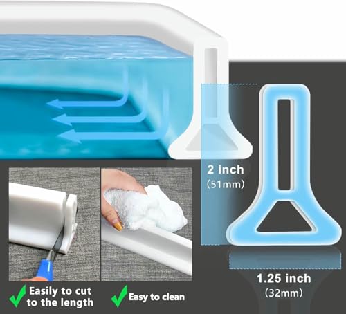 Barrage d'eau pour douche haut de gamme - Seuil de douche flexible - 8