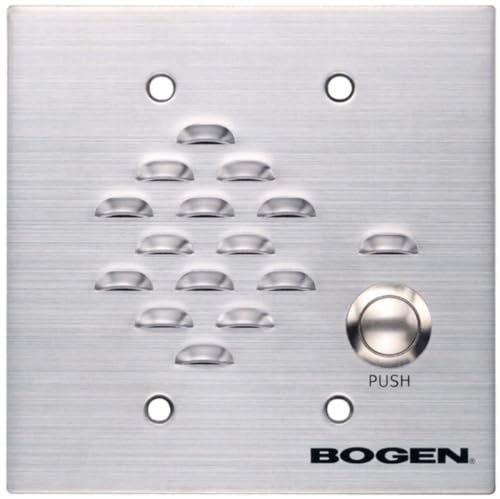 NQ-EDP01 Nyquist IP Entry Door Phone, Two-Way Half-Duplex Intercom Device, Weather-Resistant, Vandal-Resistant Brushed Stainless Steel Faceplate with Mounting Gasket and Heavy-Duty Call Button