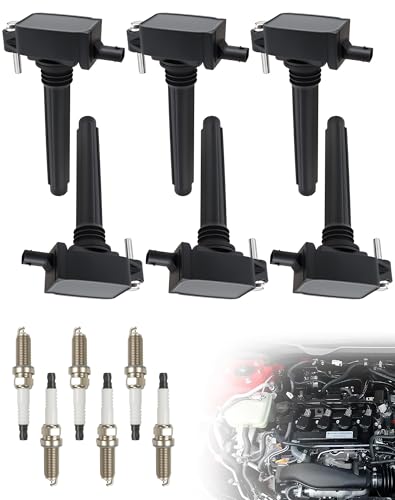 VeloCore 6 Ignition Coils UF648 + 6 Iridium Spark Plugs Kit