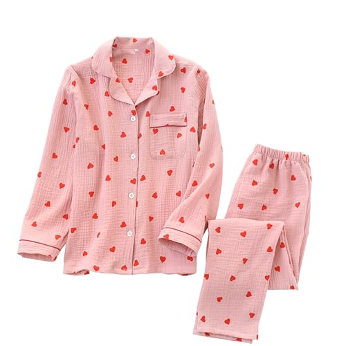 Vêtement de nuit pour femme en coton doux et boutons avant pour un enfilage facile