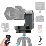 soonpho Soonpho M2 Motorized Head for Pan Tilt Tripod Electric 360 Degree Adjustable Electric Panoramic Head with Remote Control Phone Clamp AB Points for DSLR, Tripod, Mobile Phone